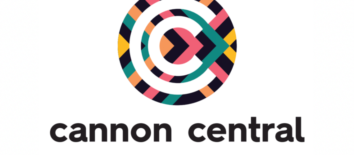cannon central logo white